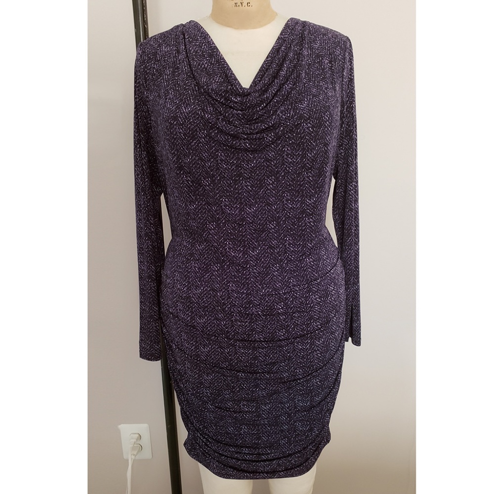 MICHAEL KORS PURPLE DRESS PLUS SIZE 2X - LIKE NEW